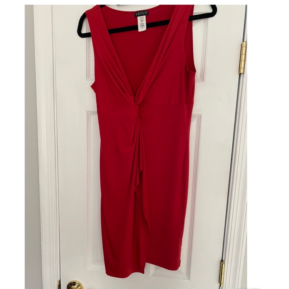 Venus Red Midi Dress